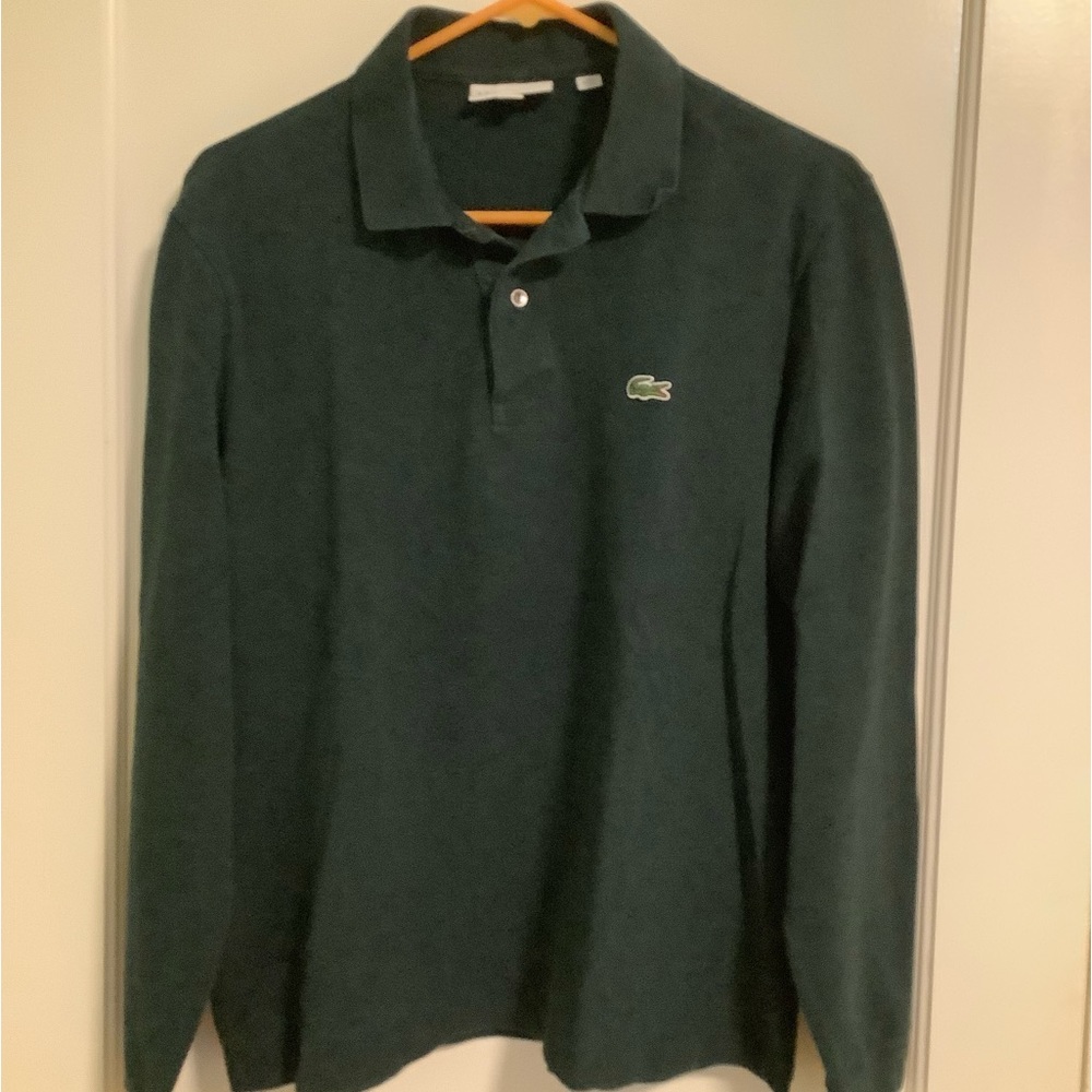 Lacoste long sleeve polo shirt L